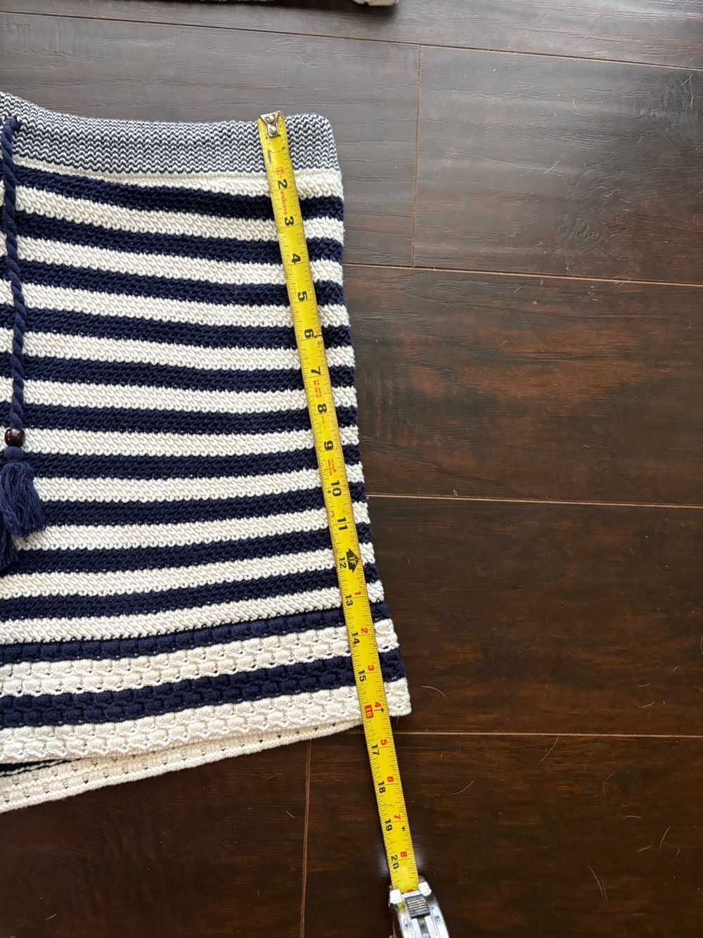 House of Harlow 1960 | Striped Crop Tank + Shorts | Navy & Cream | Size L - Picture 11 of 13